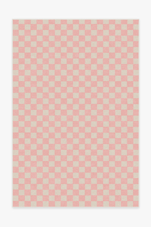 Teresa Checkered Pink Rug