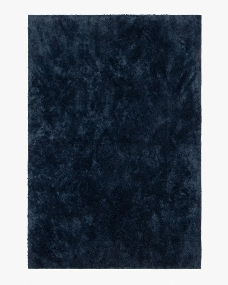 Midnight Ocean Blue Plush Rug Ruggable