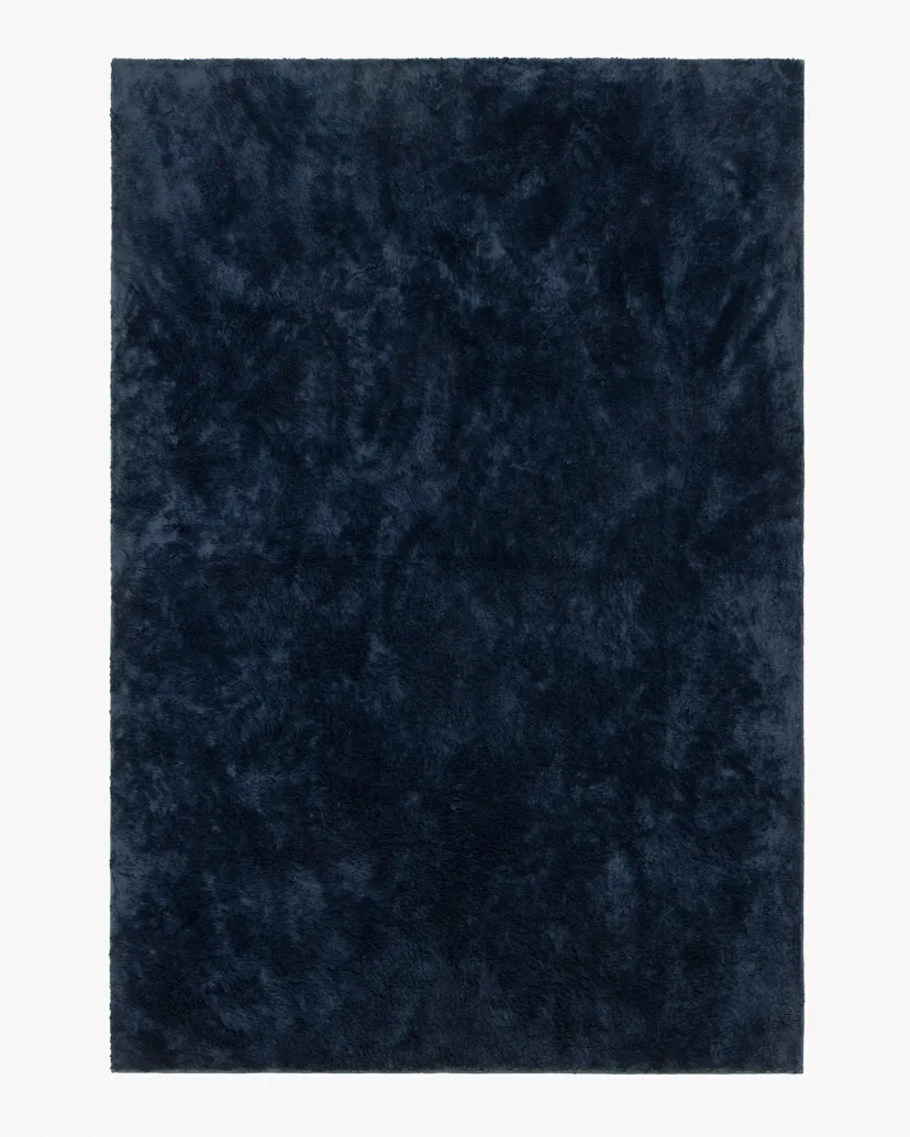 Midnight Ocean Blue Plush Rug Ruggable