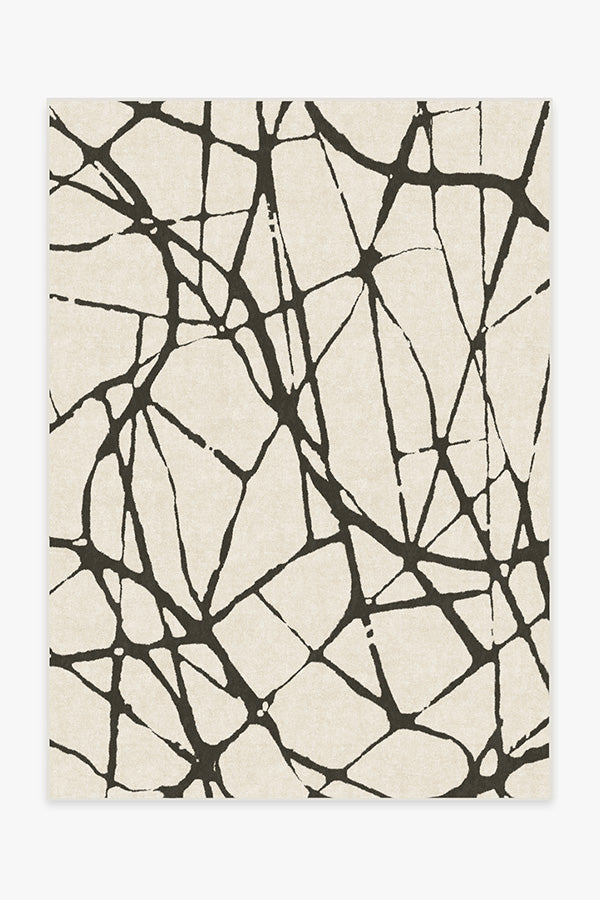 Black and ivory deals rug