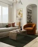 Nico Solid Olive Rug | Ruggable