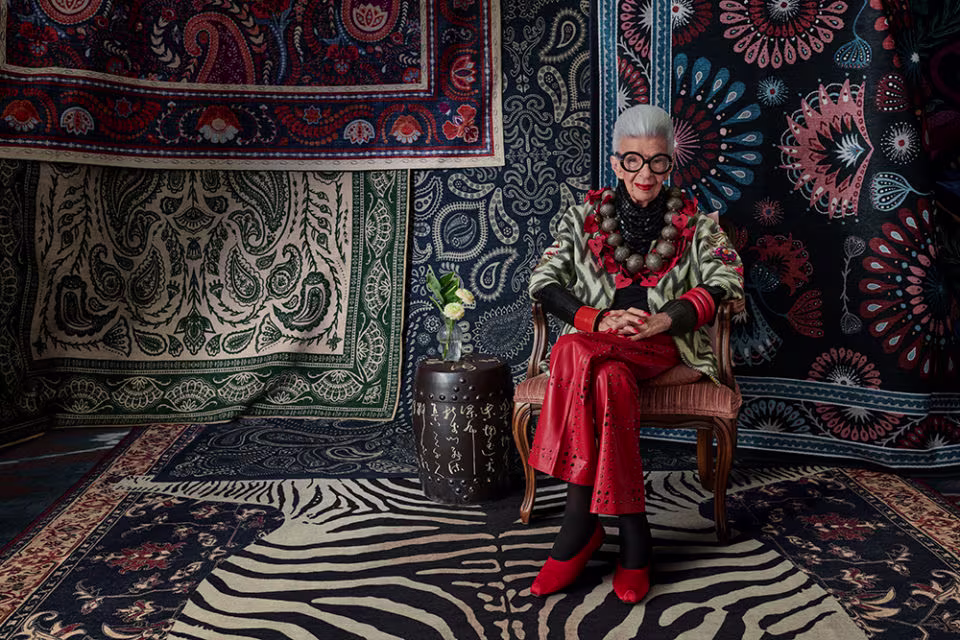 Iris Apfel x Ruggable - Anything but Ordinary: Iconic Designer Iris Apfel on Curating Personal Style