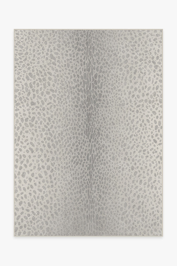 Vintage Grey Cheetah Faux Hide Rug Ruggable