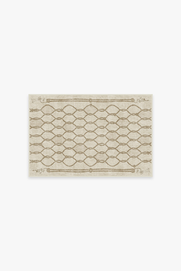 Toy Story Rope Trellis Camel Tufted Rug Ruggable