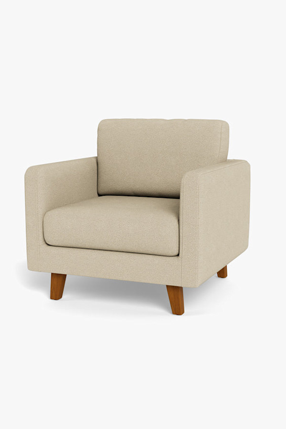 Ruggable's Classic Lounge Chair Sand in Walnut