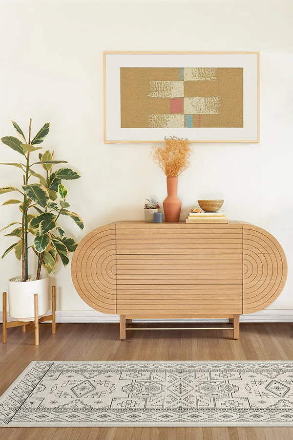 Leelu Black & White Tufted Rug Ruggable