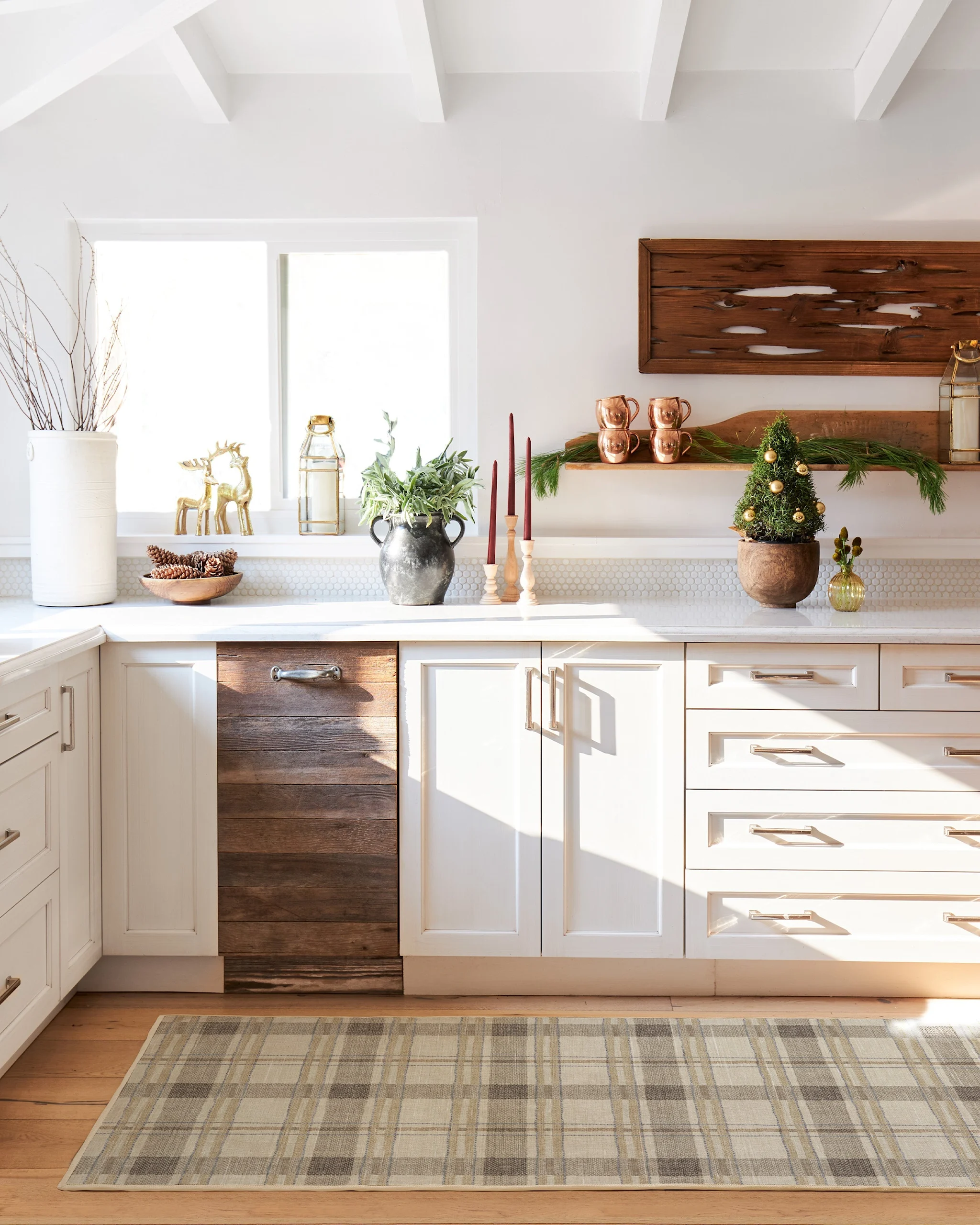 Piper Plaid Neutral Rug | Ruggable