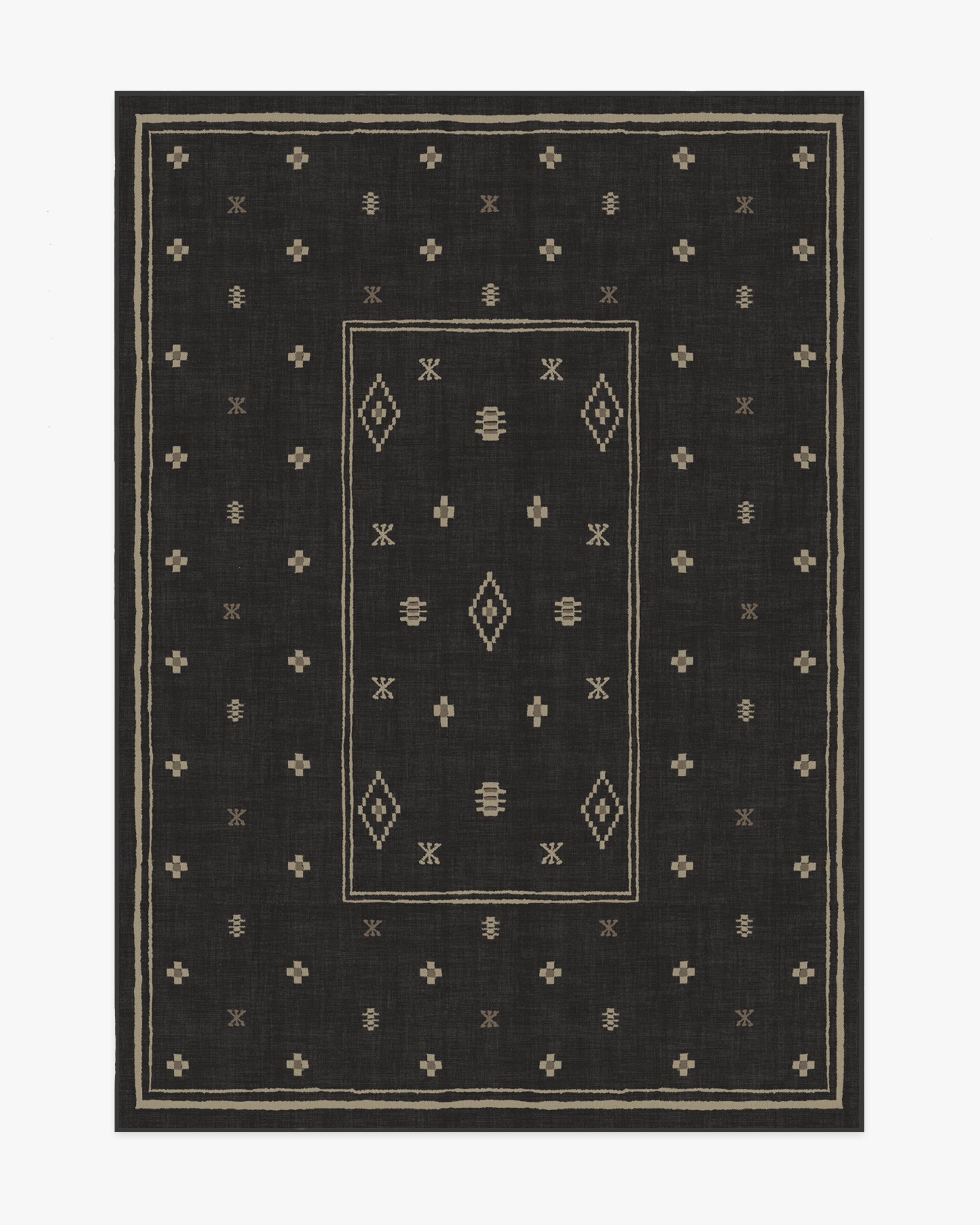 Alma Soft Black Tufted Rug Ruggable