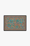Iris Apfel Spring Has Sprung Turquoise Doormat | Ruggable