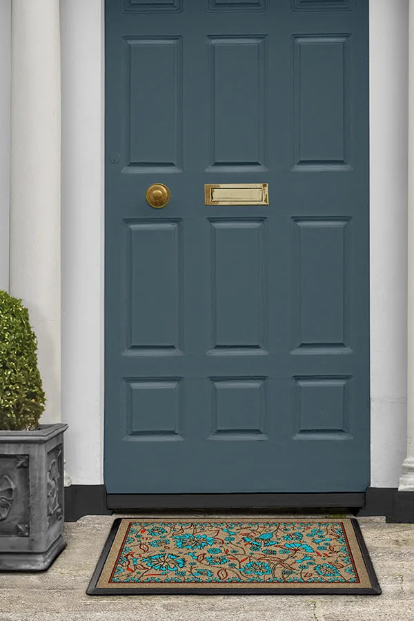 Iris Apfel Spring Has Sprung Turquoise Doormat | Ruggable
