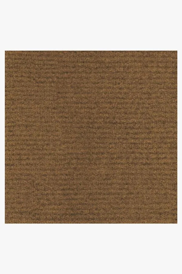Looped Solid Dark Coir Doormat Ruggable