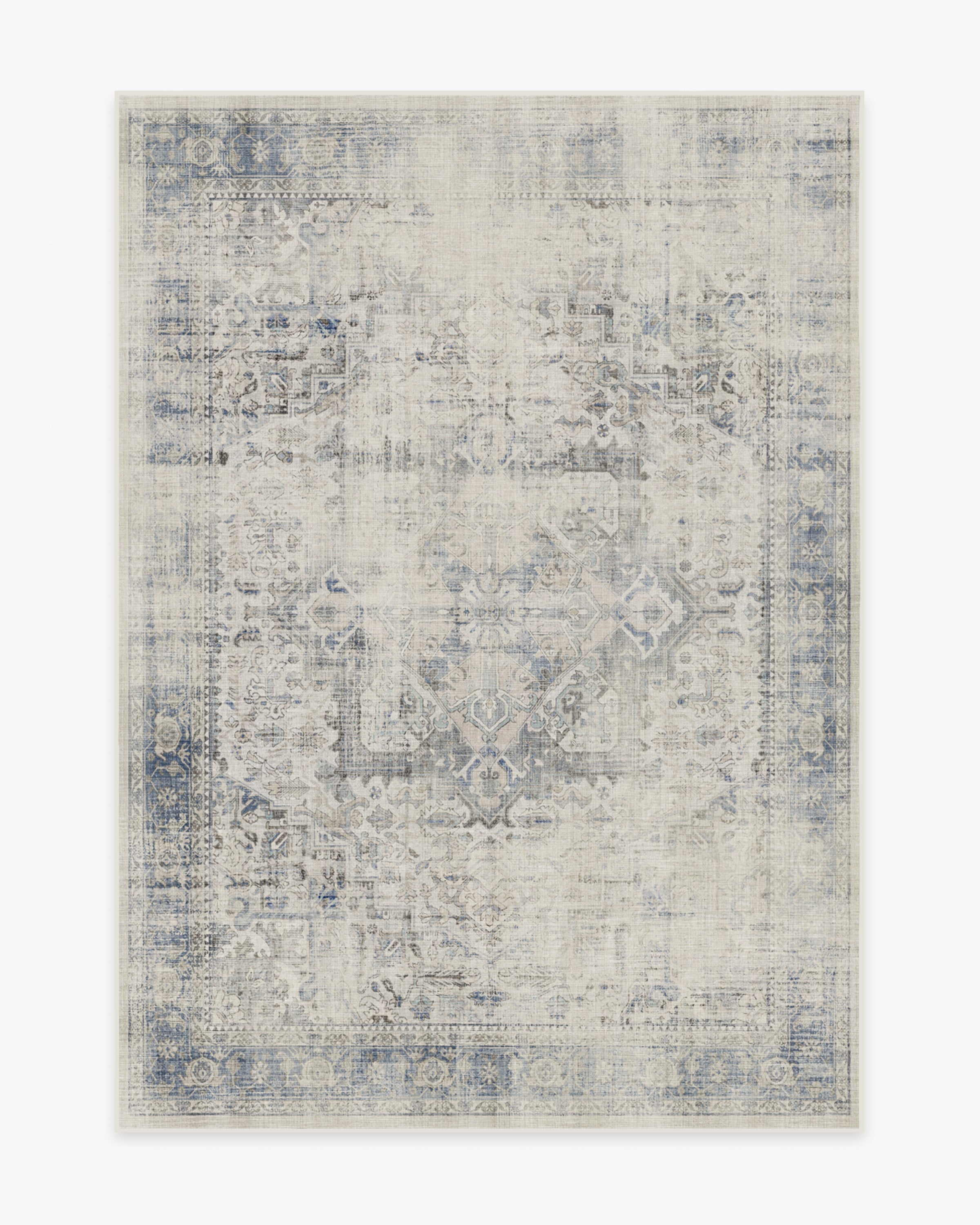 Kamran Blue Quartz Rug Ruggable