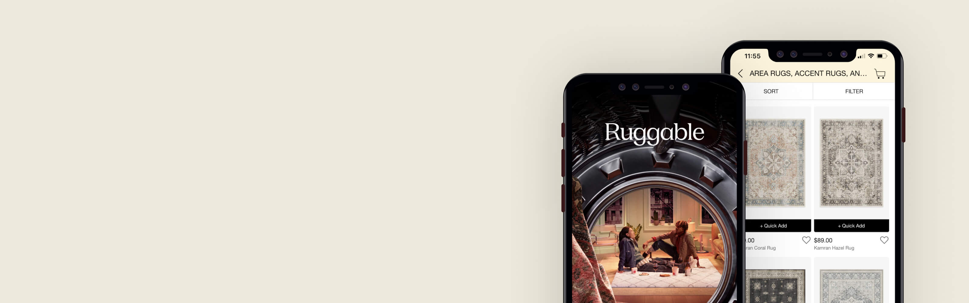 Mobile App Washable Rugs Ruggable
