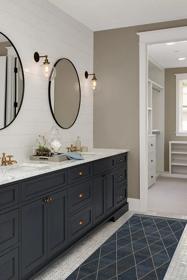 Harlequin Trellis Natural Navy ReJute Rug Ruggable