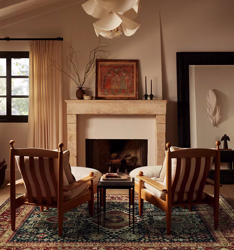 Avila Vintage Ink & Amber Rug