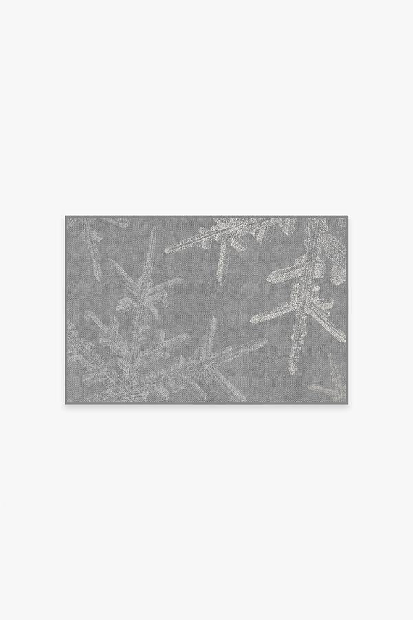 Snowflake Silver Rug | Ruggable