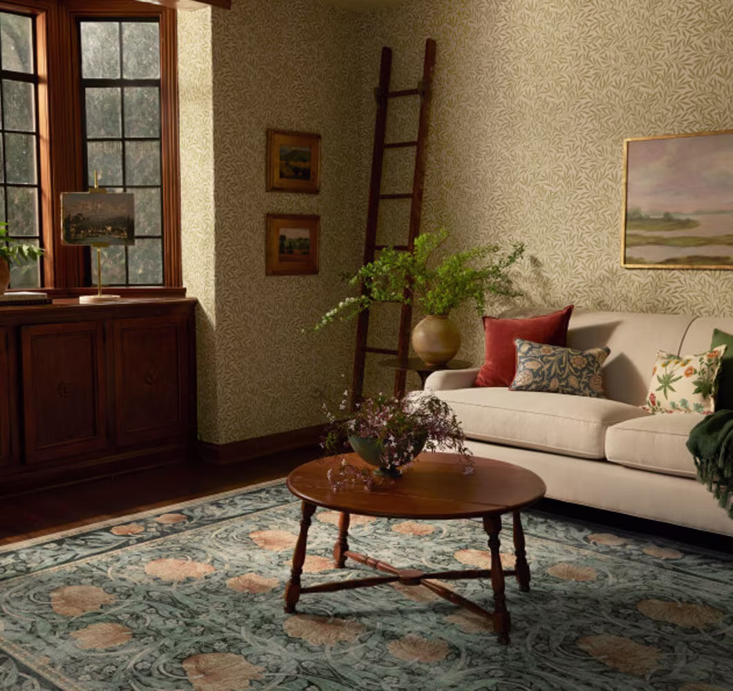 Morris & Co. Pimpernel Jade Rug Ruggable