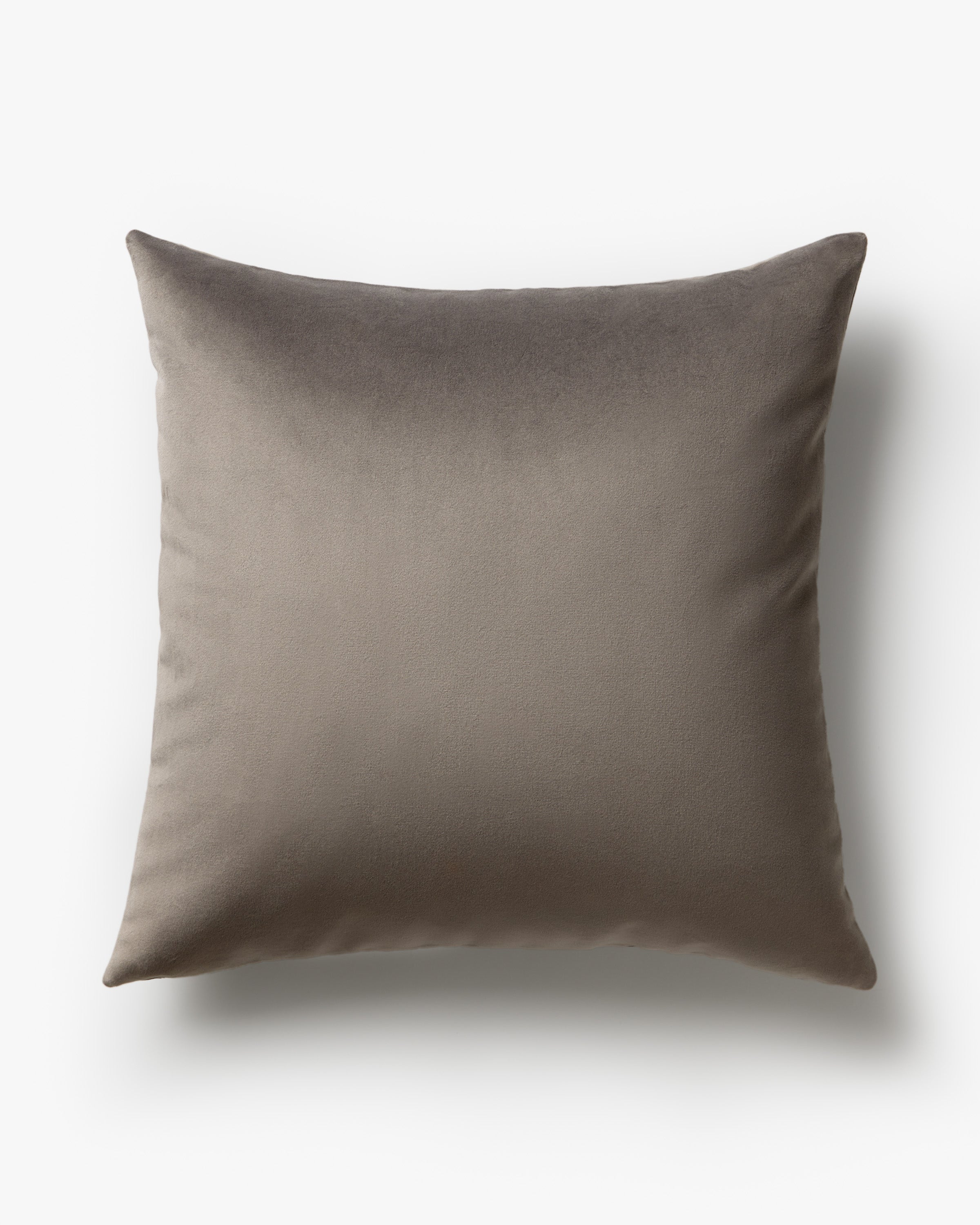Grey Velvet Throw Pillow with Insert | Ruggable