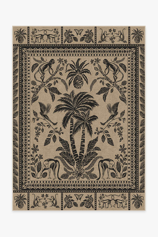 Iris Apfel Simian Charcoal Rug Ruggable