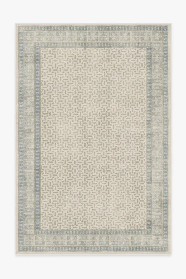 Kairos Ivory & Blue Tufted Rug Ruggable