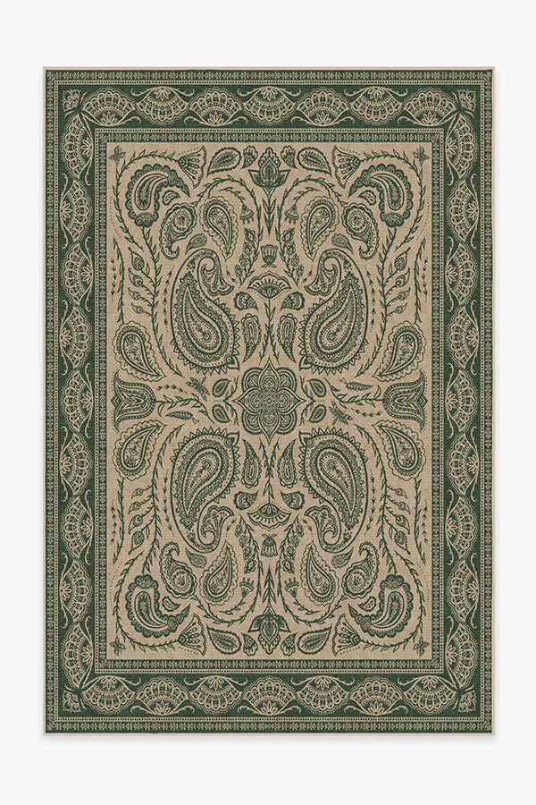 Iris Apfel Summer Of Love Forest Green Rug Ruggable