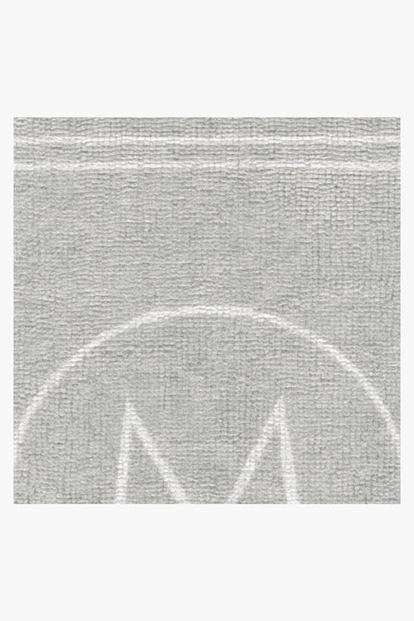 Closeup of Ruggable's Halo Monogram Bath Mat