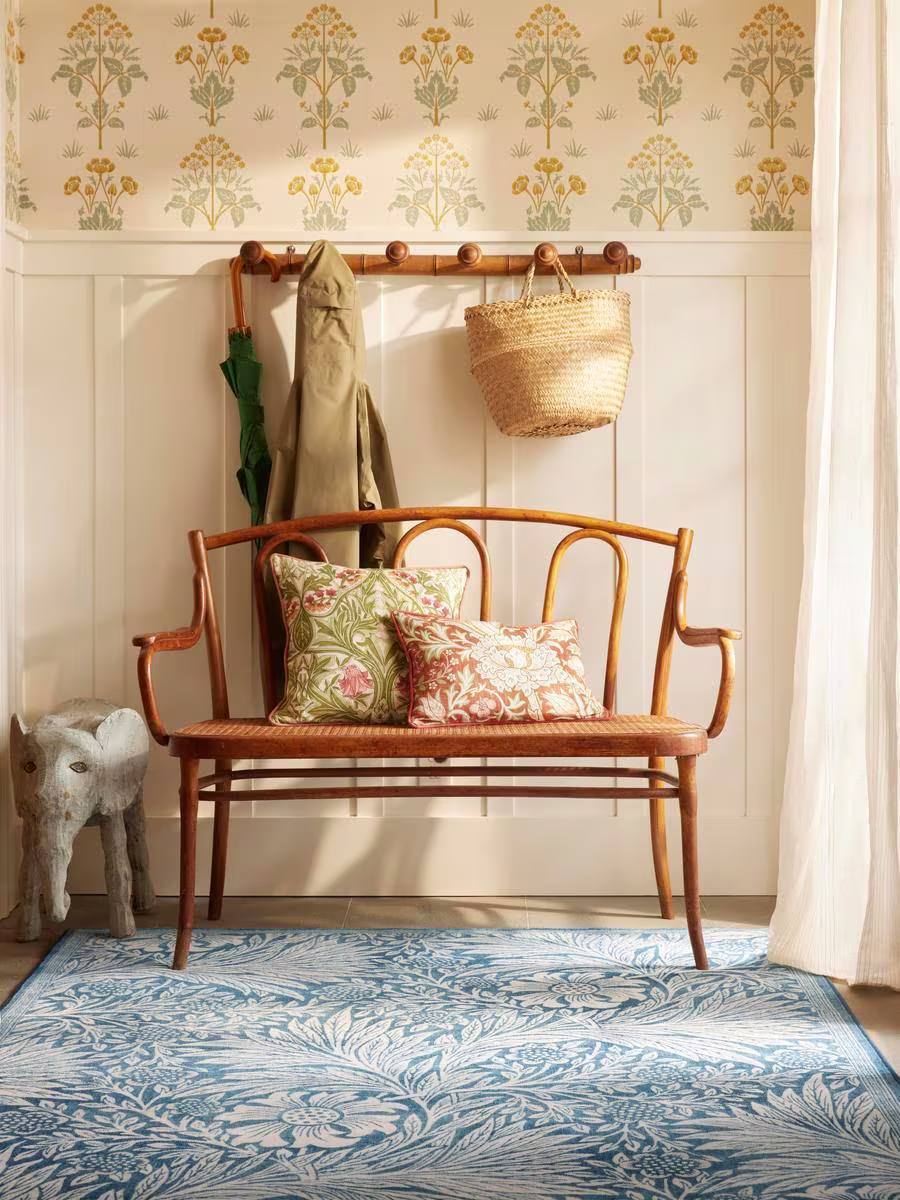 Ruggable x Morris & Co. Marigold Blue