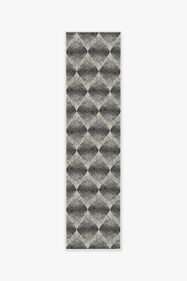 5' x 7' Diamond Ikat Outdoor Rug Black - Threshold™