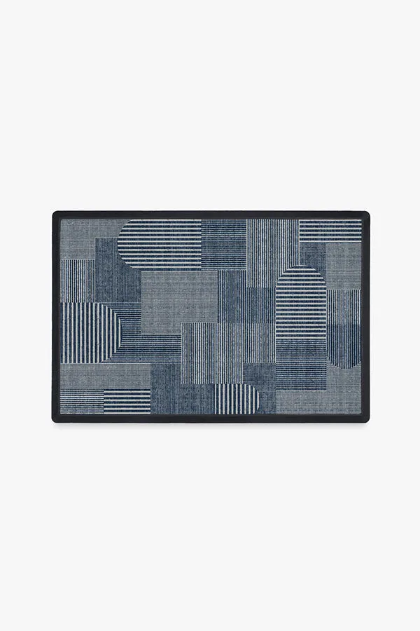 Mysa Ink Blue Doormat Ruggable