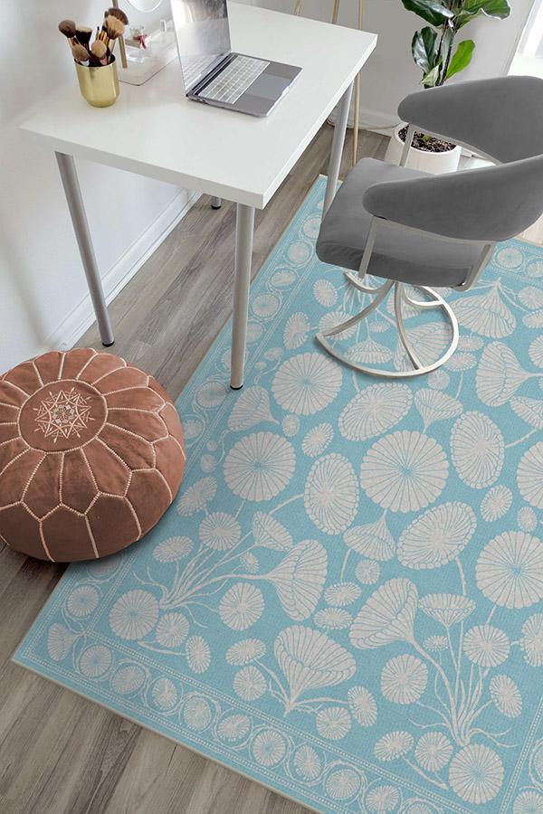 Cynthia Rowley Suzani Powder Blue Rug