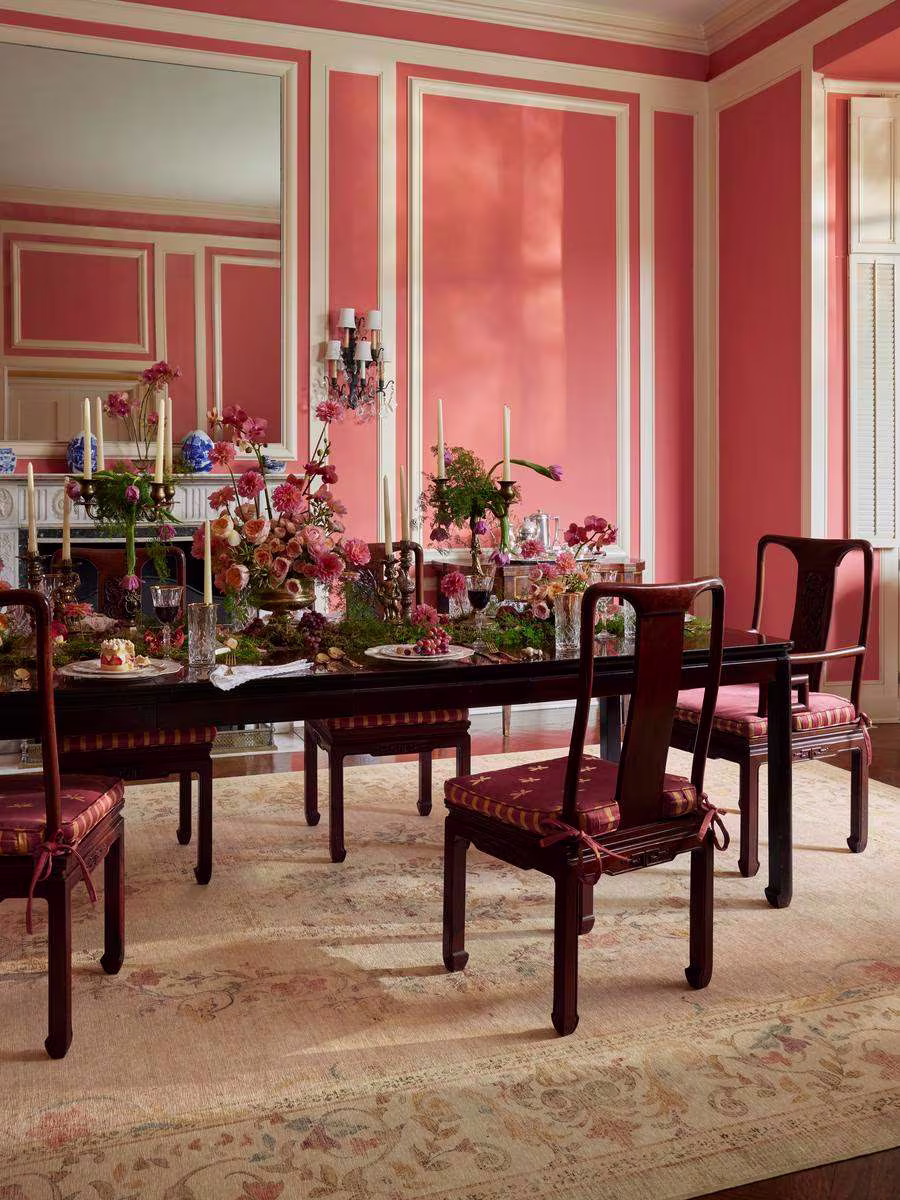 Bridgerton Lady Whistledown Vintage Pink Rug - For the Love of Bridgerton: How to Add Modern Regency Style to Your Home Blog