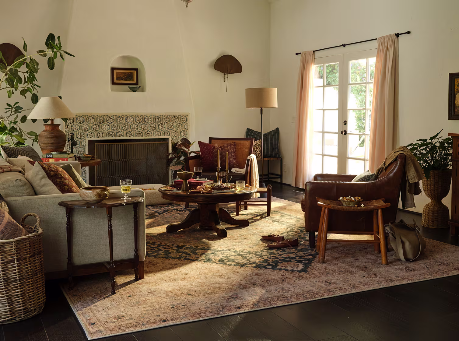 Ruggable Soluna Gold & Teal (Living Room)