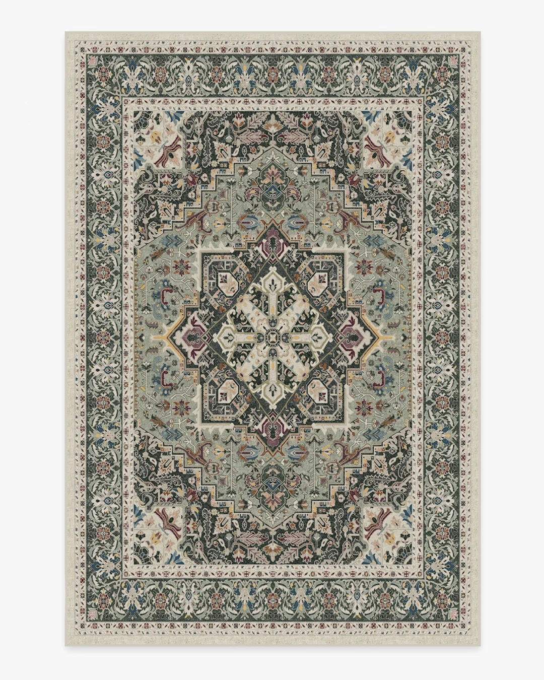 Hendesi Heriz Sage Rug