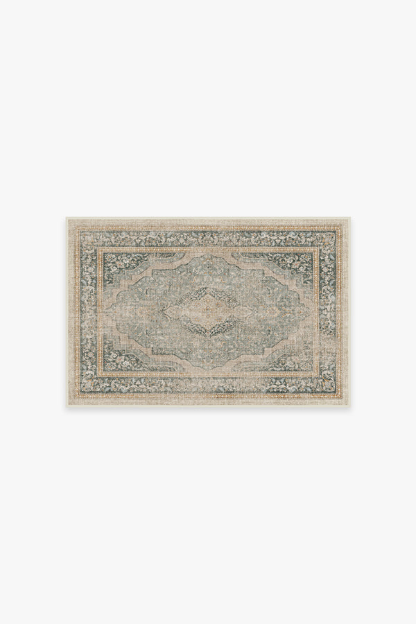 Ruggable - 2'6x7' (Standard Pad) - Adeline Machine Washable Rug - Runner -  Woven - Runners - Natural Sage