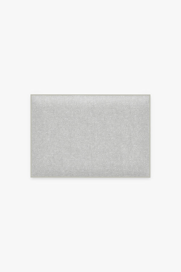 Solid Light Grey Bath Mat | Ruggable