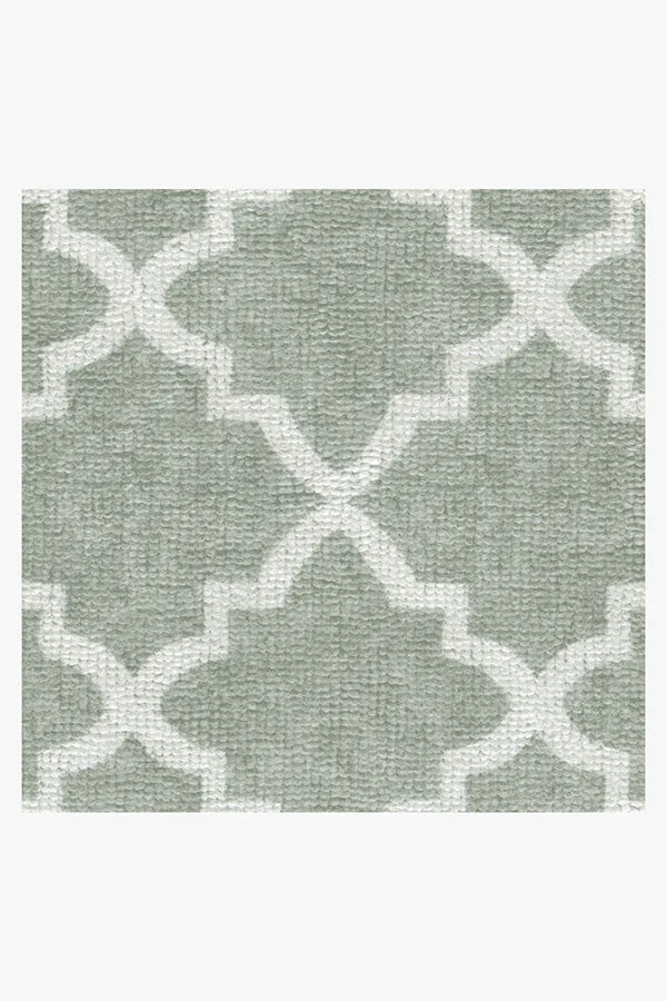Tria Trellis Sage Green Bath Mat Ruggable
