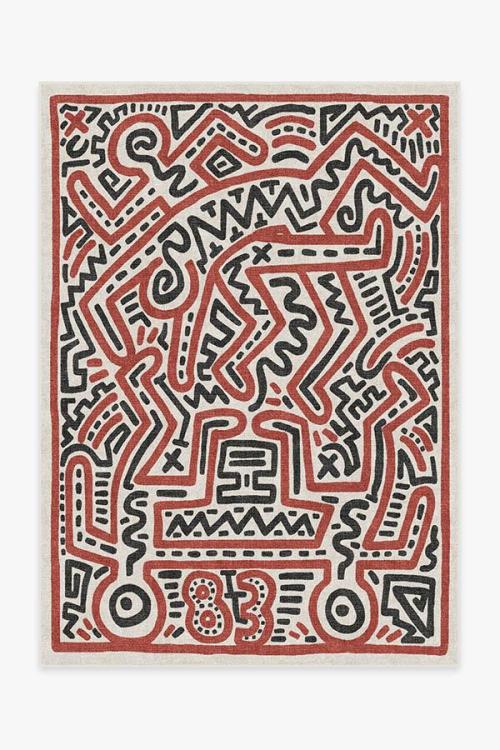 Keith Haring Funny Gallery Ivory & Red