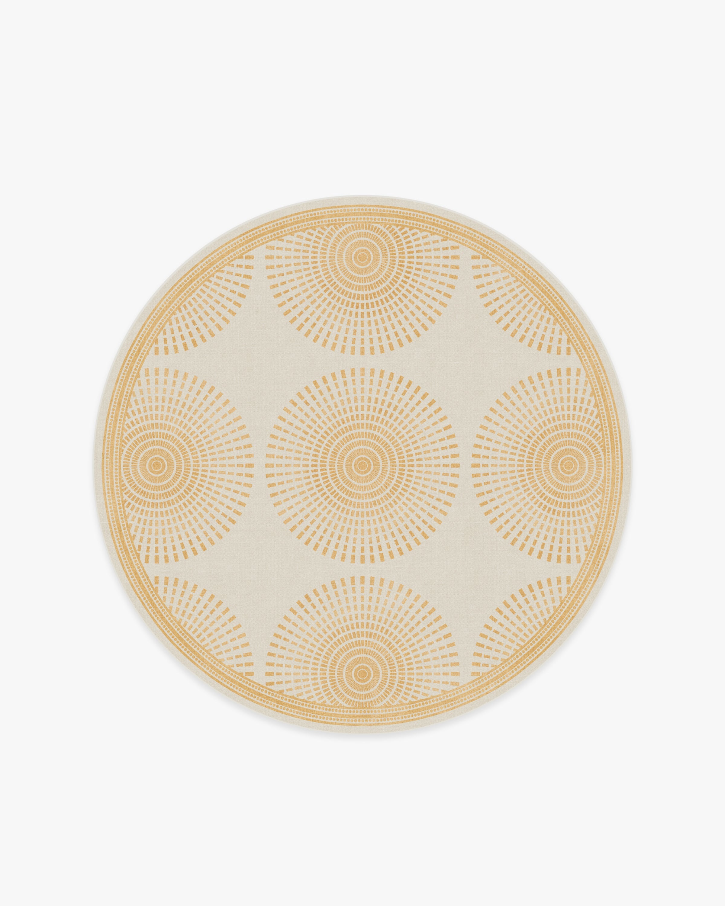 Ivory, Aqua, Blue and Gold Round 3x3, 4x4, 5x5, 6x6, 8x8, 9x9 Traditio –  The Rug Decor