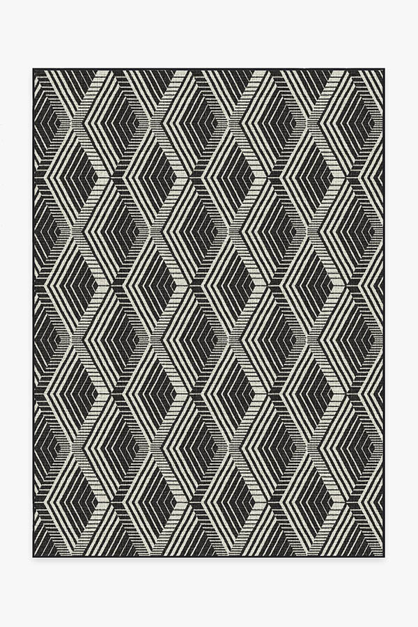 Outdoor Motus Diamond Black Rug