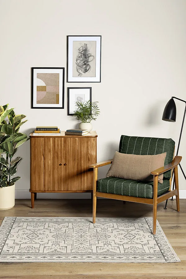 Leelu Black & White Tufted Rug Ruggable