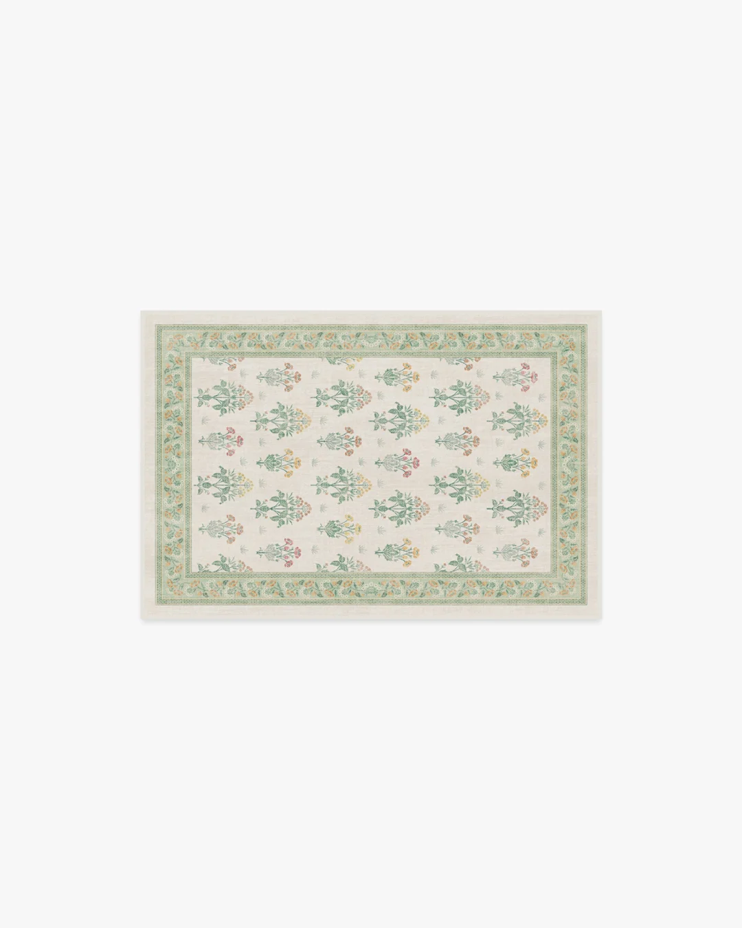 305x425 Rug Morris & Co. Meadow Sweet Ivory & Green Rug | Ruggable