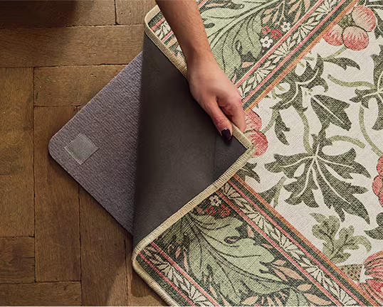 Cushioned rug pad getting peeled 