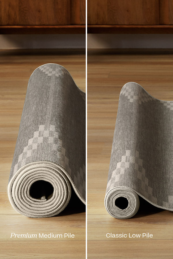 Sloane Grey Tufted Rug | Ruggable