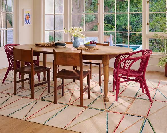 Ruggable x Haylan Ivory & Copper Rug link to Dining Room products