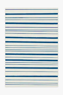 Hudson Stripe Indigo Rug | Ruggable