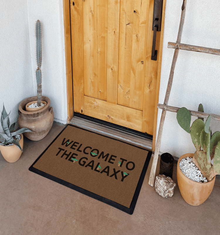 Welcome mat star wars entrance hall rug