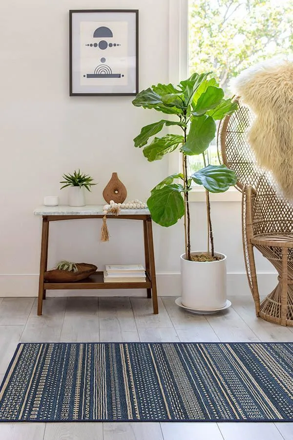 Terra Soft Navy ReJute Rug Ruggable