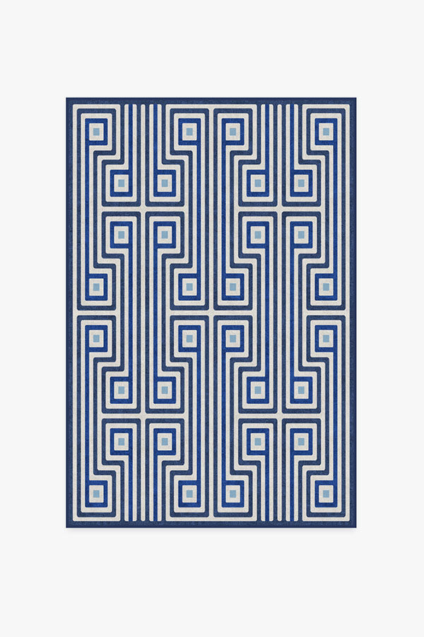 Jonathan Adler Greenwich Blue Rug Ruggable