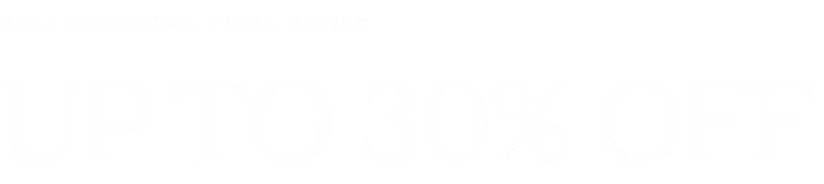End of Summer Sale - Up to 40% Off