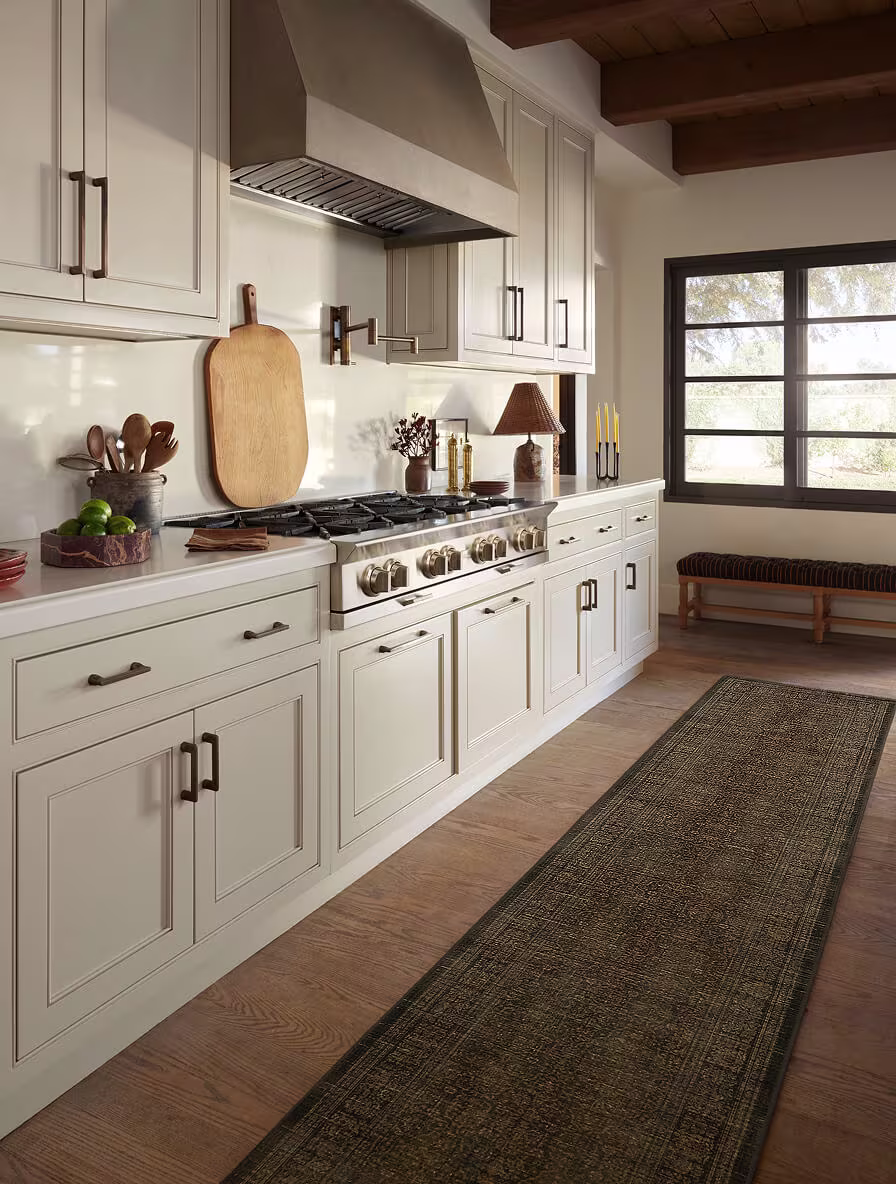 Vesper Olive & Gold Tufted Rug